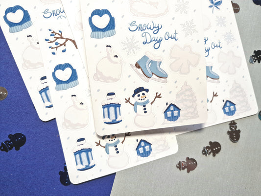Snowy Day Out - Sticker Sheet