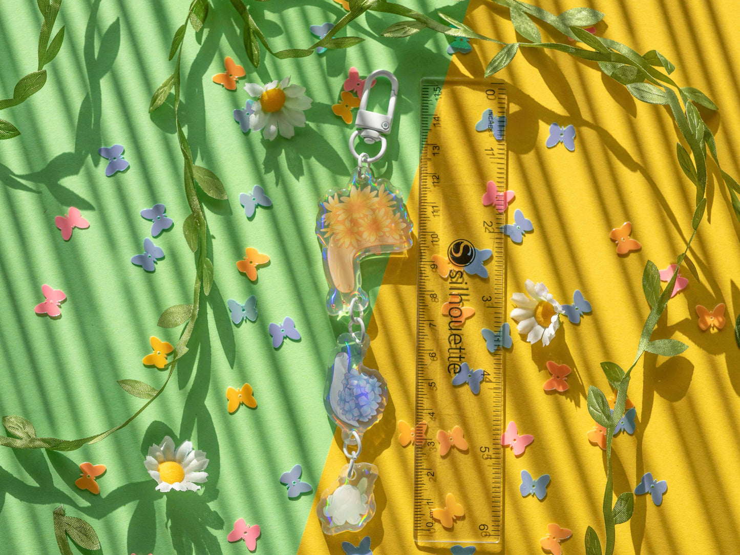 Garden Snails - Linked Acrylic Keychain