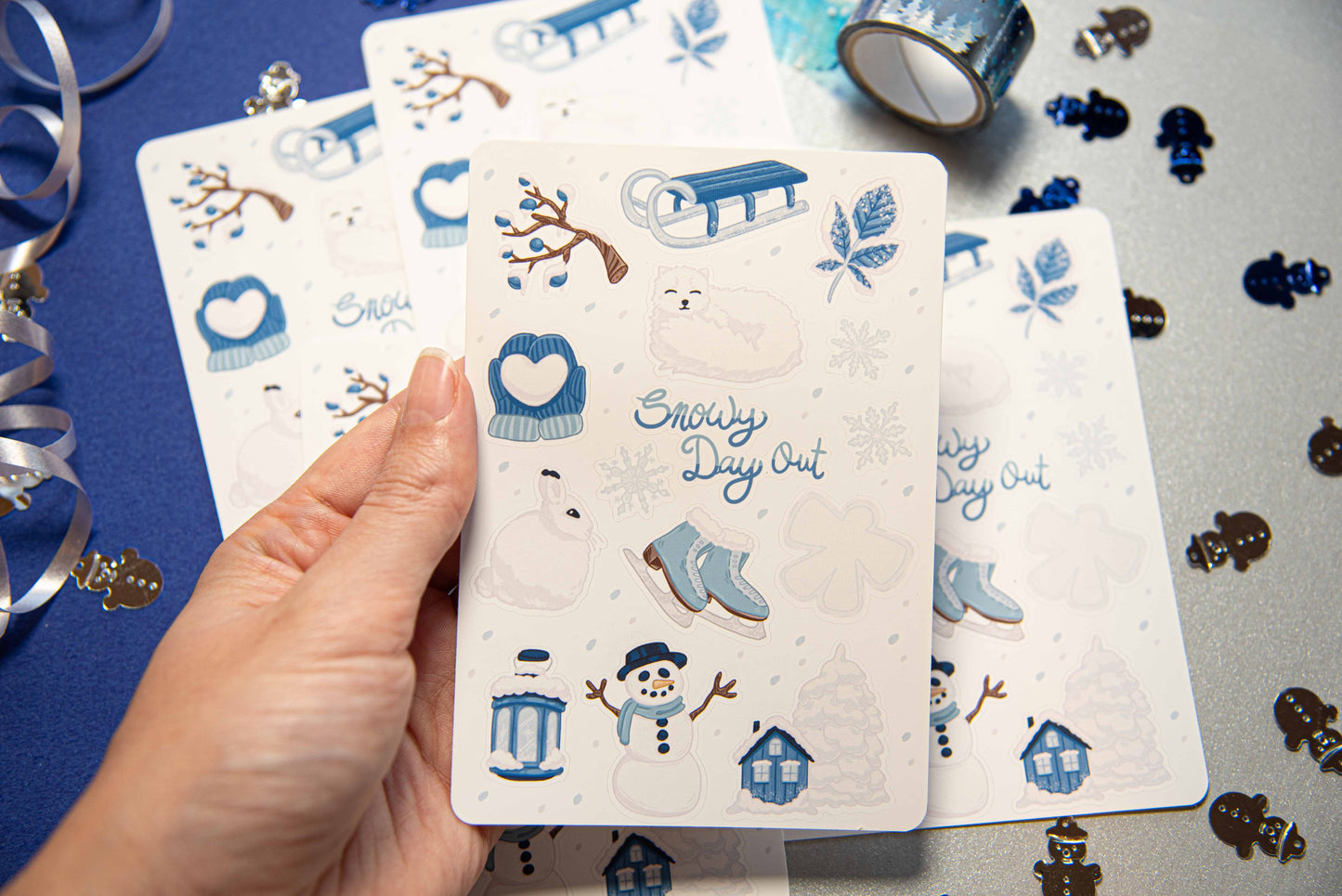 Snowy Day Out - Sticker Sheet
