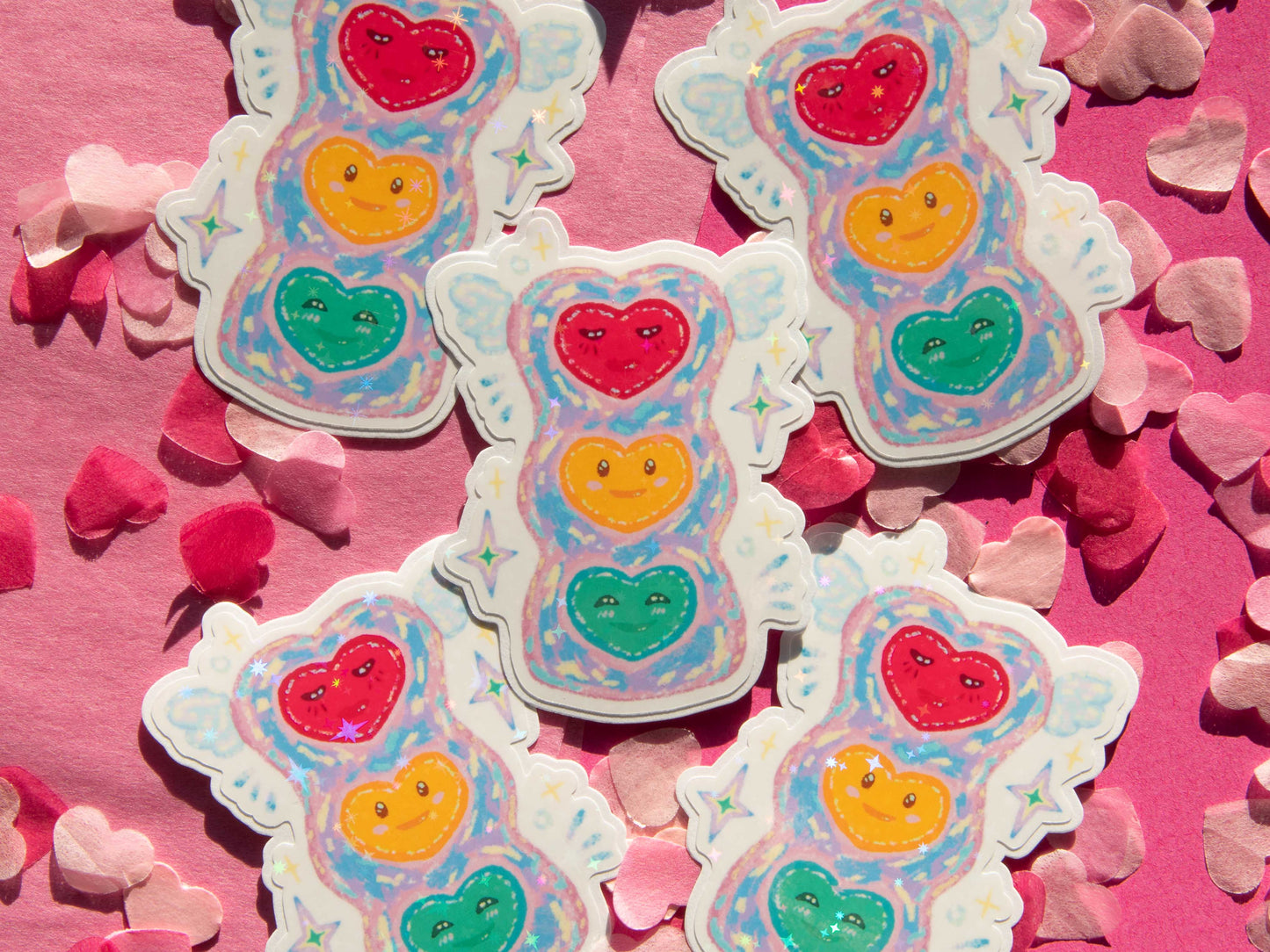 Iris Hearts - Holo Sticker