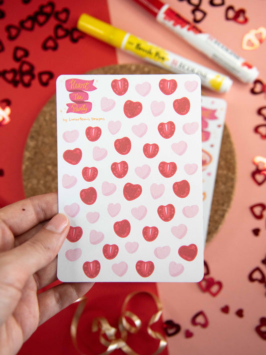 Heart Tea Party - Journal Stickers Set