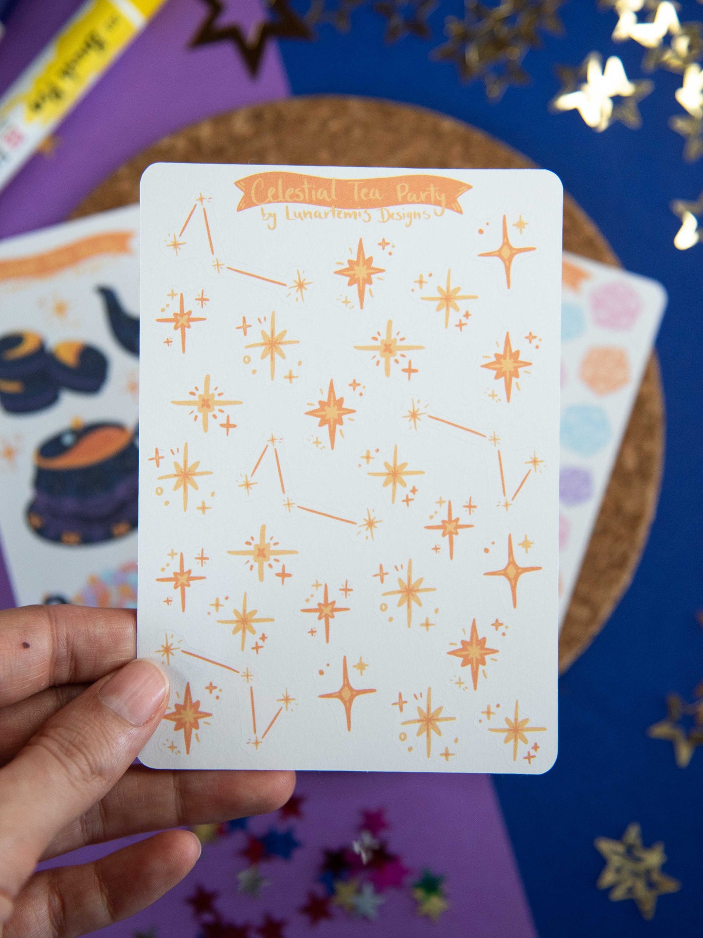 Celestial Tea Party - Journal Stickers Set