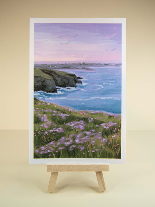 Cliffside Lilacs - Art Print