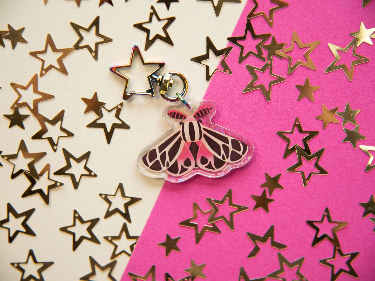 Virgin Tiger Moth - Acrylic Keychain