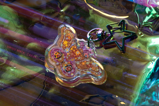 Madagascar Bullseye Moth - Acrylic Keychain