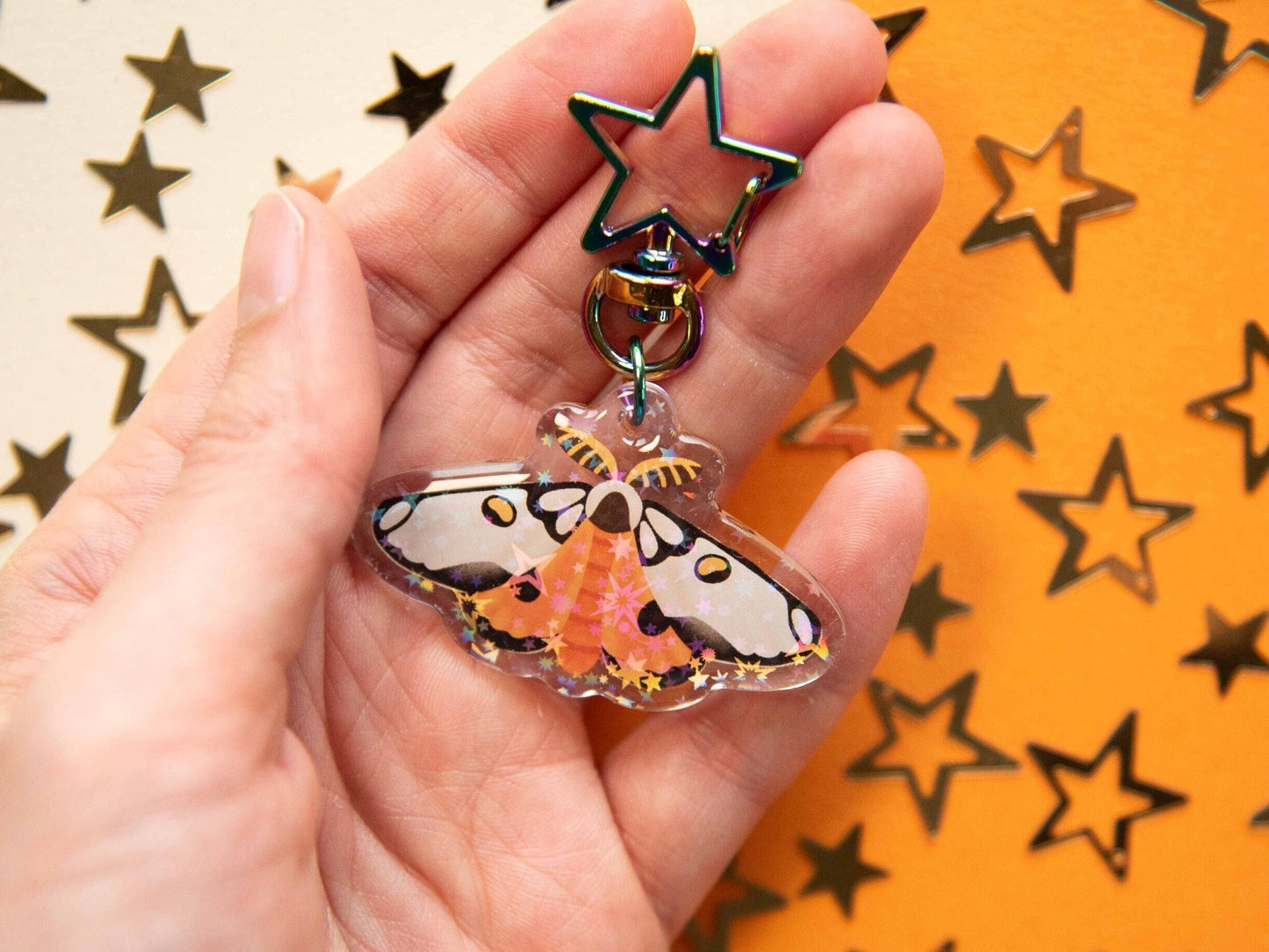 Electra Buckmoth - Acrylic Keychain