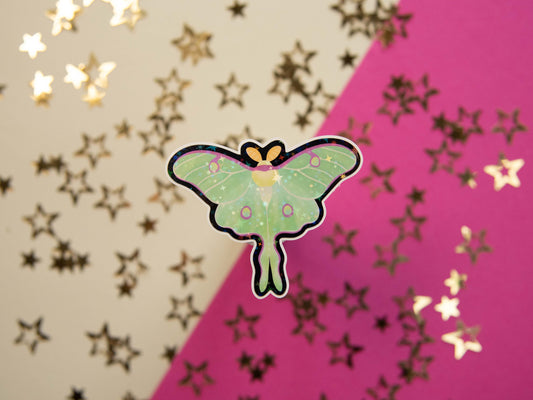 Magical Moths - Holo Stickers