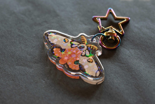 Electra Buckmoth - Acrylic Keychain