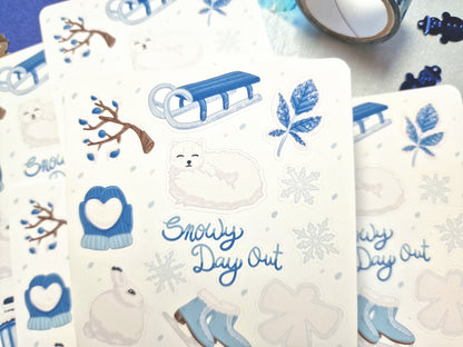Snowy Day Out - Sticker Sheet