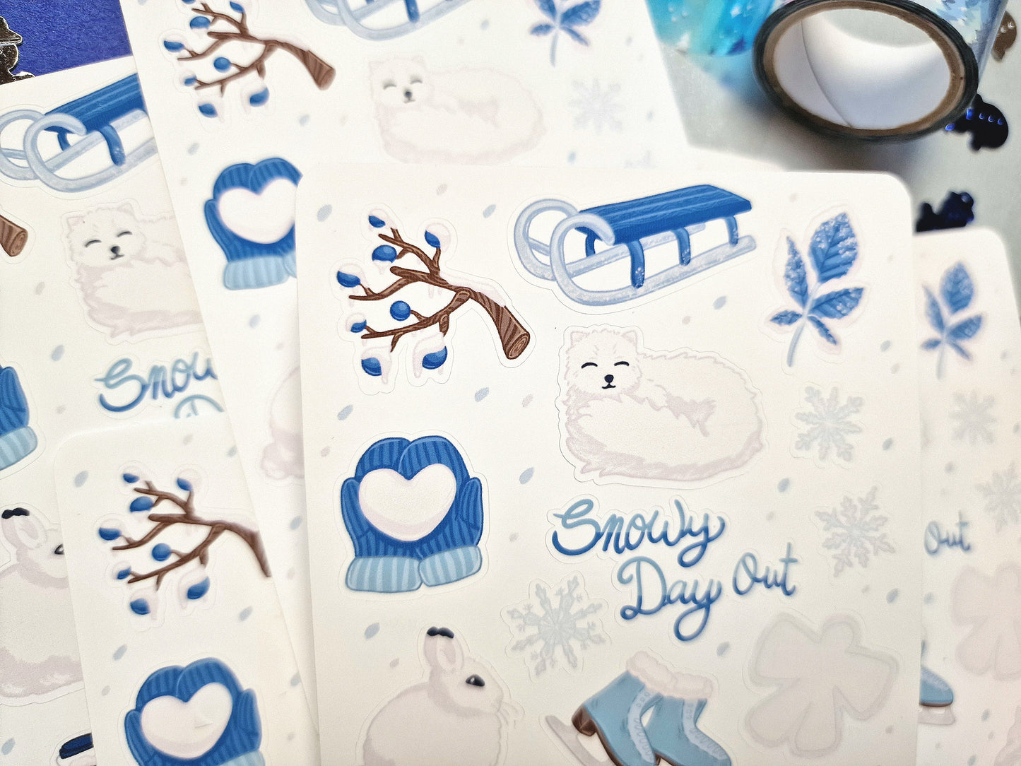 Snowy Day Out - Sticker Sheet