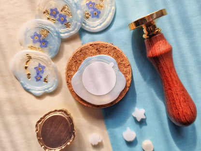Forget-me-not and Gold - Wax Seals