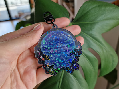 Blue Jellyfish - Acrylic Keychain