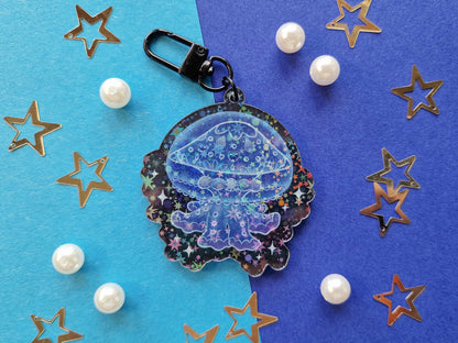 Blue Jellyfish - Acrylic Keychain