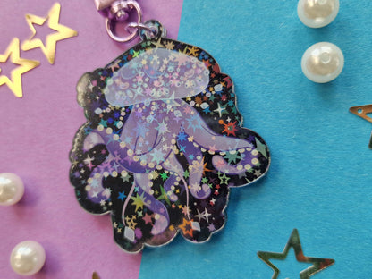 Purple Jellyfish - Acrylic Keychain