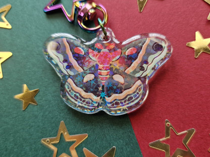 Cecropia Moth - Acrylic Keychain