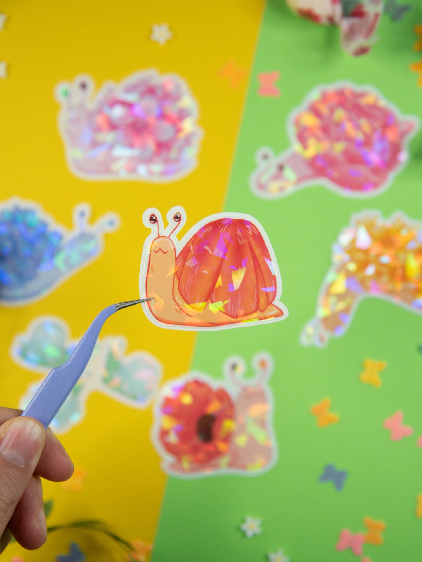 Garden Snails - Holo Stickers