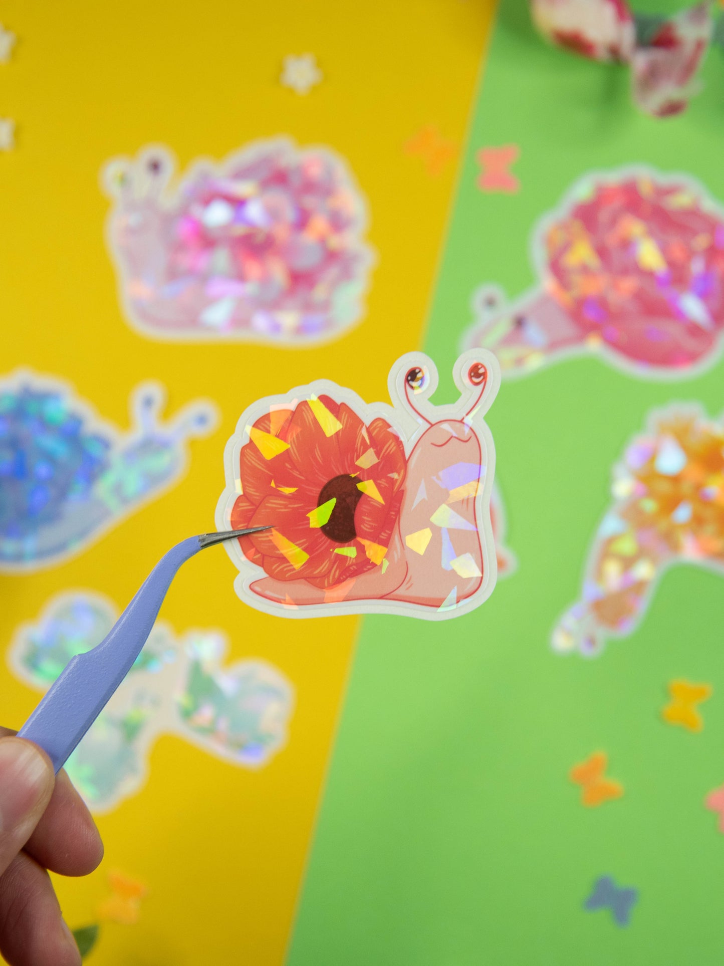 Garden Snails - Holo Stickers