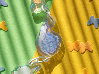 Garden Snails - Linked Acrylic Keychain