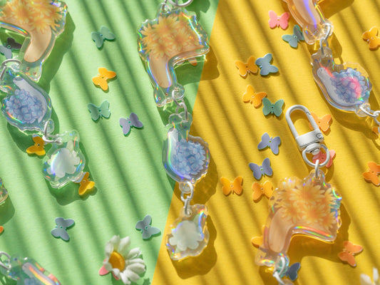 Garden Snails - Linked Acrylic Keychain