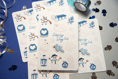 Snowy Day Out - Sticker Sheet