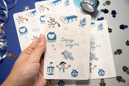 Snowy Day Out - Sticker Sheet
