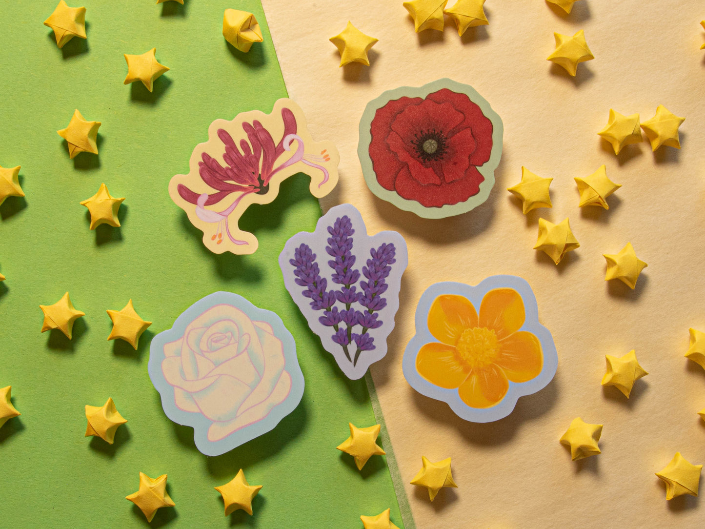 Zodiac Flowers Part I - Matte Stickers