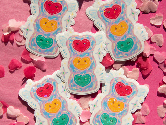 Iris Hearts - Holo Sticker