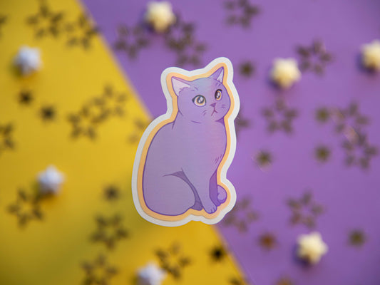 Artemis the Lilac Cat - Holo Sticker