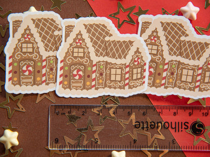 Gingerbread House - Matte Sticker Flake
