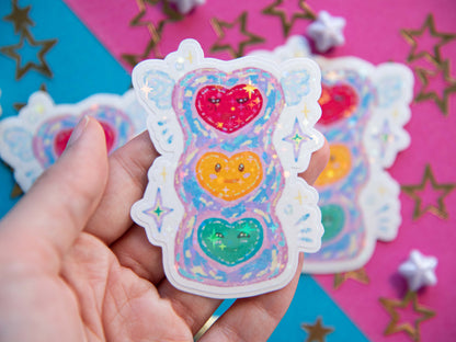 Iris Hearts - Holo Sticker