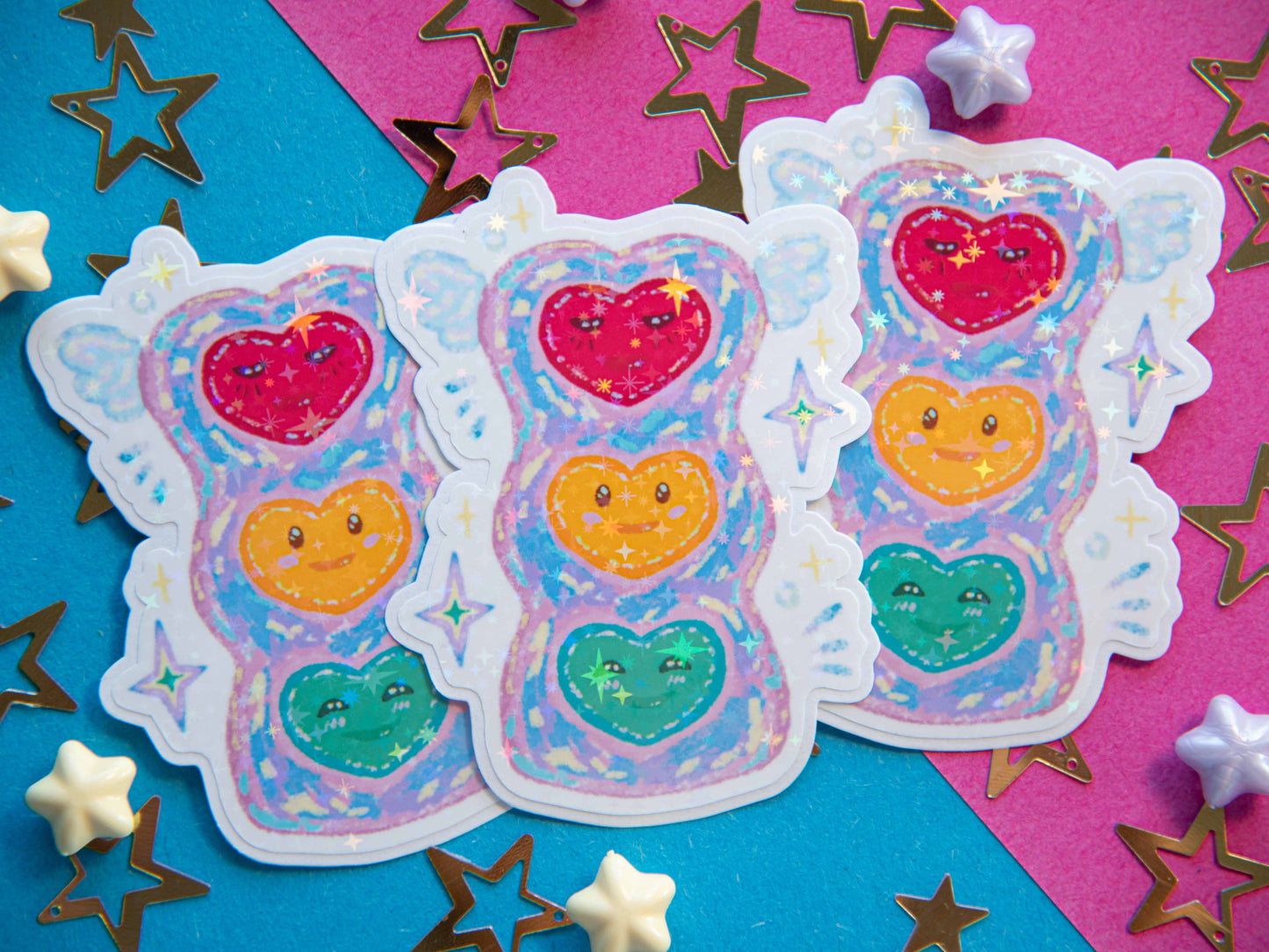 Iris Hearts - Holo Sticker