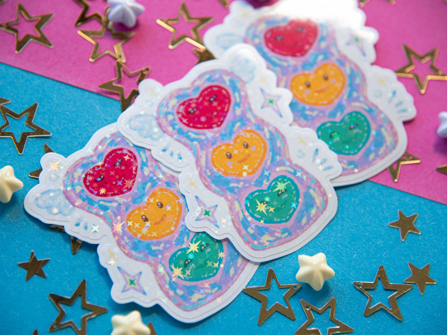 Iris Hearts - Holo Sticker