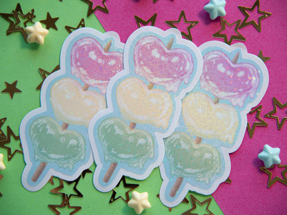 Heart Dango Tricolor - Holo Sticker