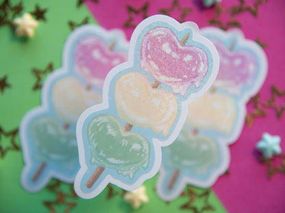Heart Dango Tricolor - Holo Sticker