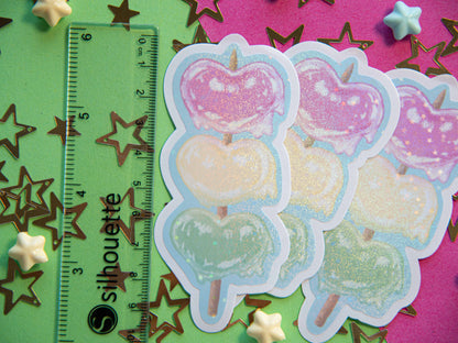 Heart Dango Tricolor - Holo Sticker