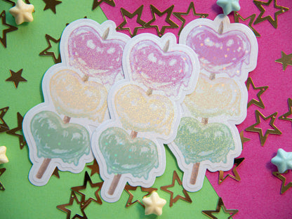 Heart Dango Tricolor - Holo Sticker