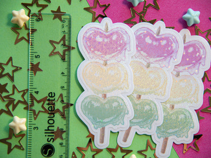 Heart Dango Tricolor - Holo Sticker