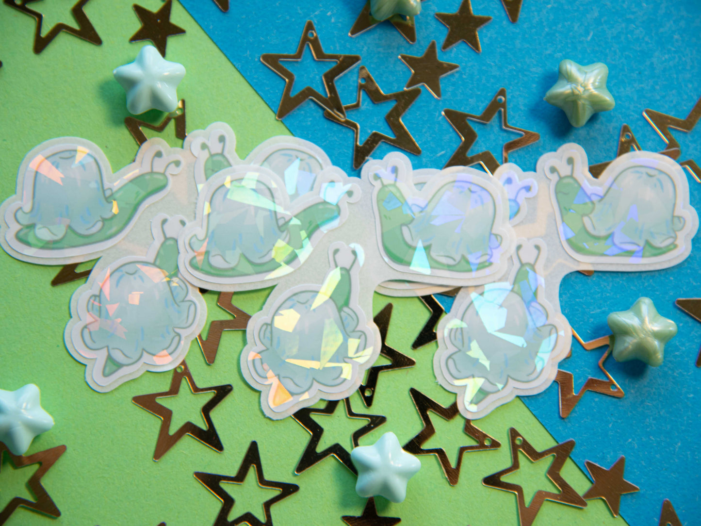 Garden Snails - Holo Stickers