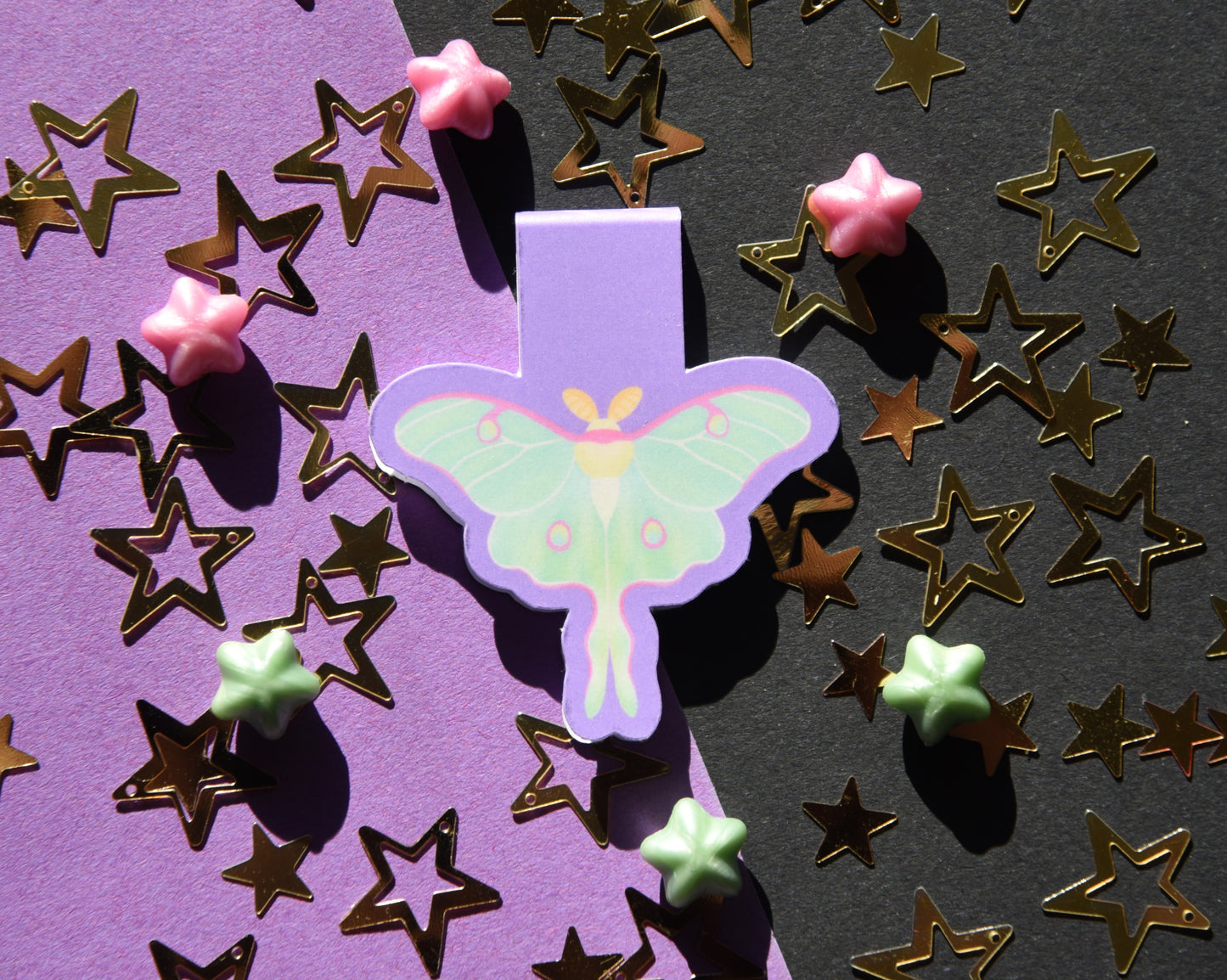 Magical Moths - Magnetic Foldable Bookmark