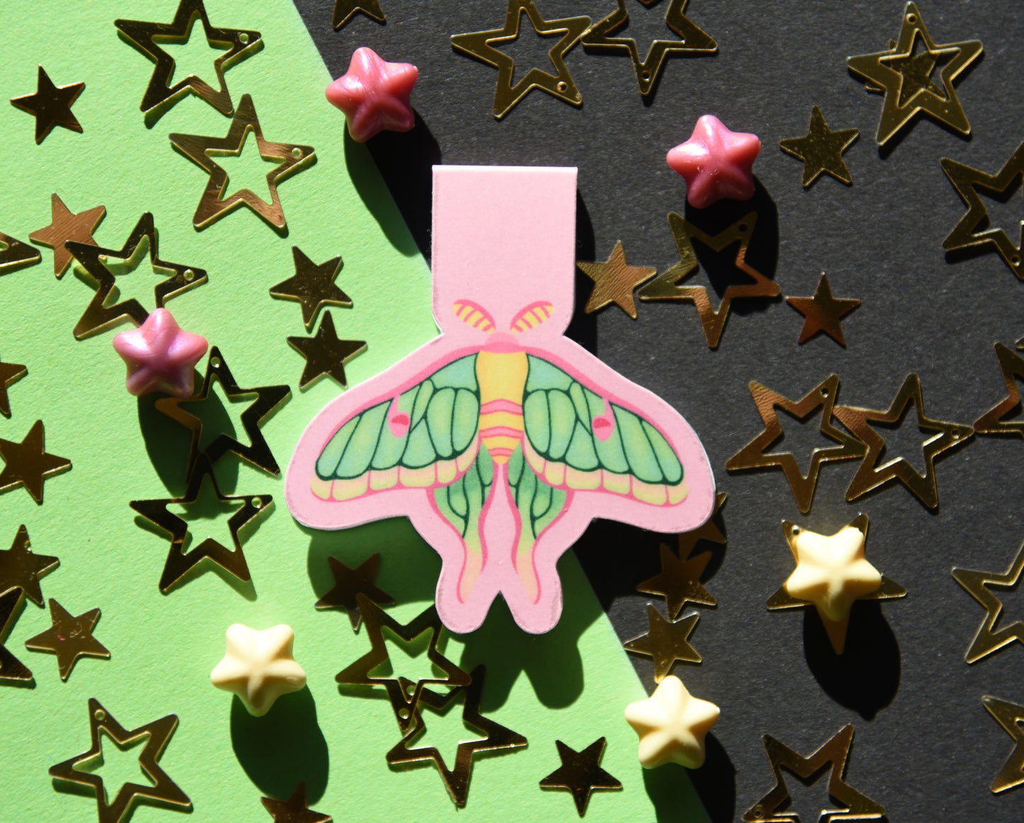 Magical Moths - Magnetic Foldable Bookmark