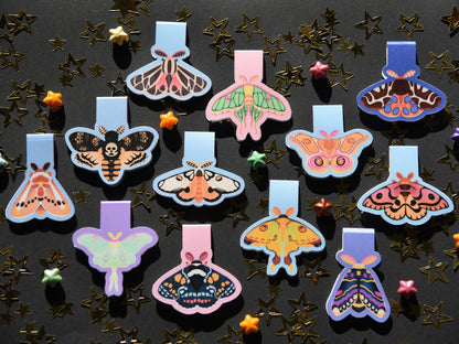 Magical Moths - Magnetic Foldable Bookmark