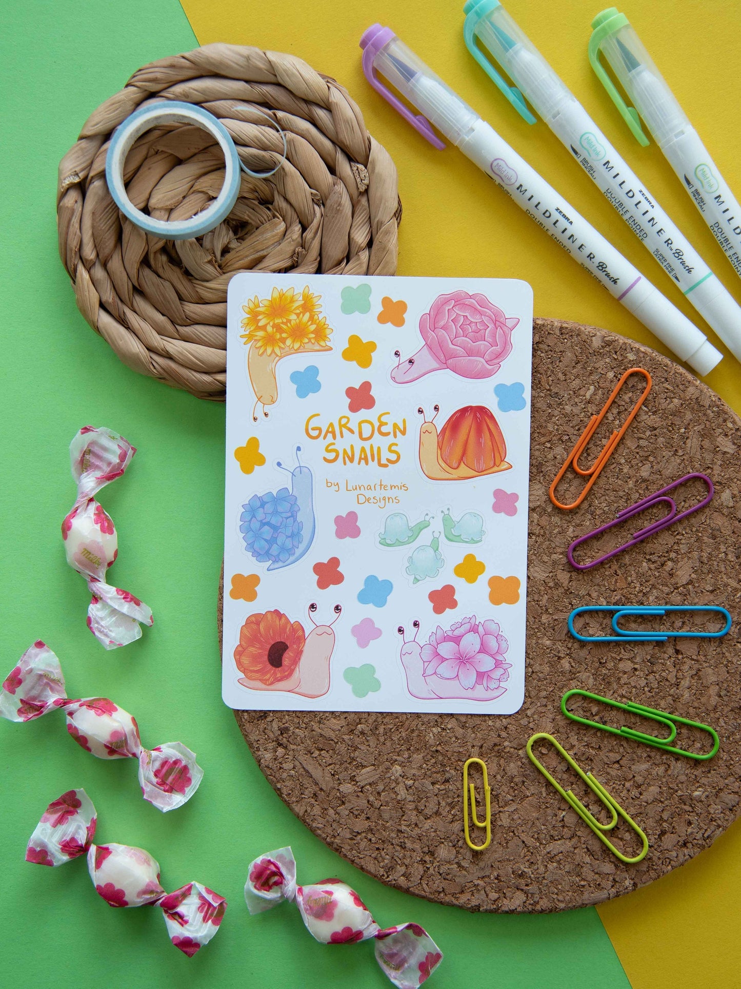 Garden Snails - Sticker Sheet