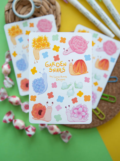 Garden Snails - Sticker Sheet