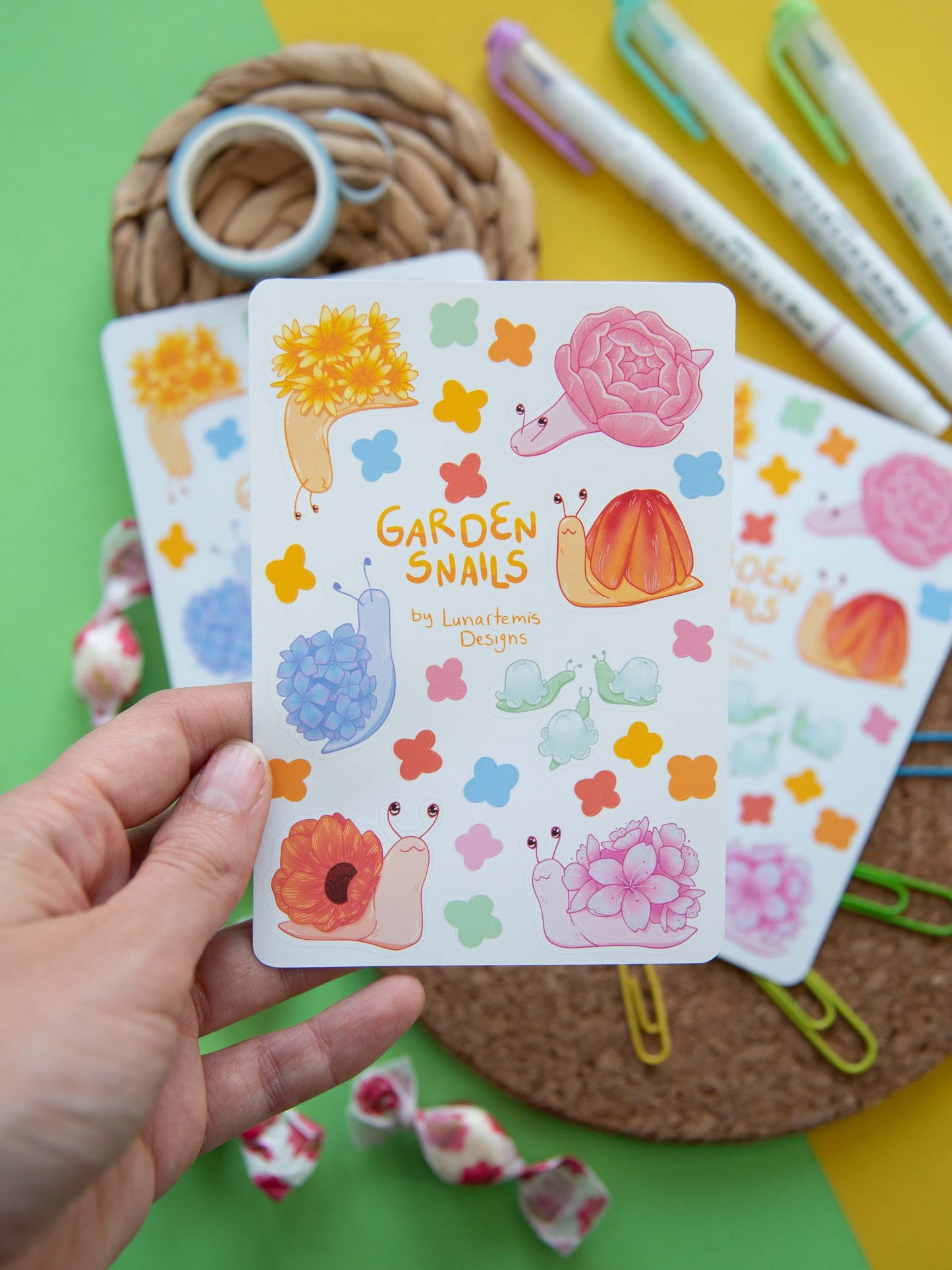Garden Snails - Sticker Sheet