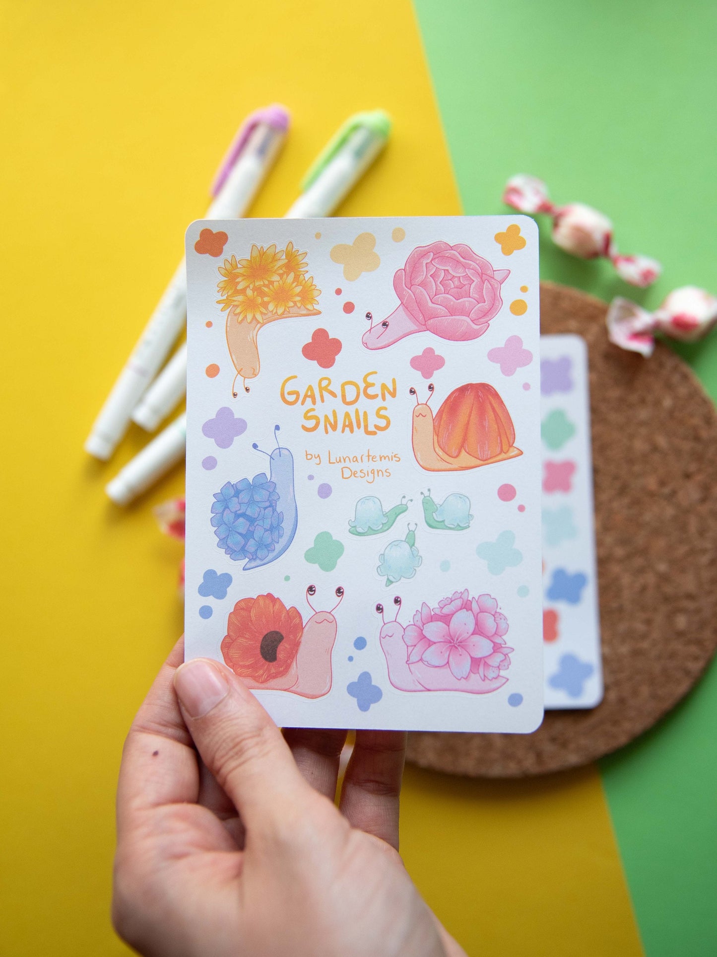 Garden Snails - Journal Stickers Set