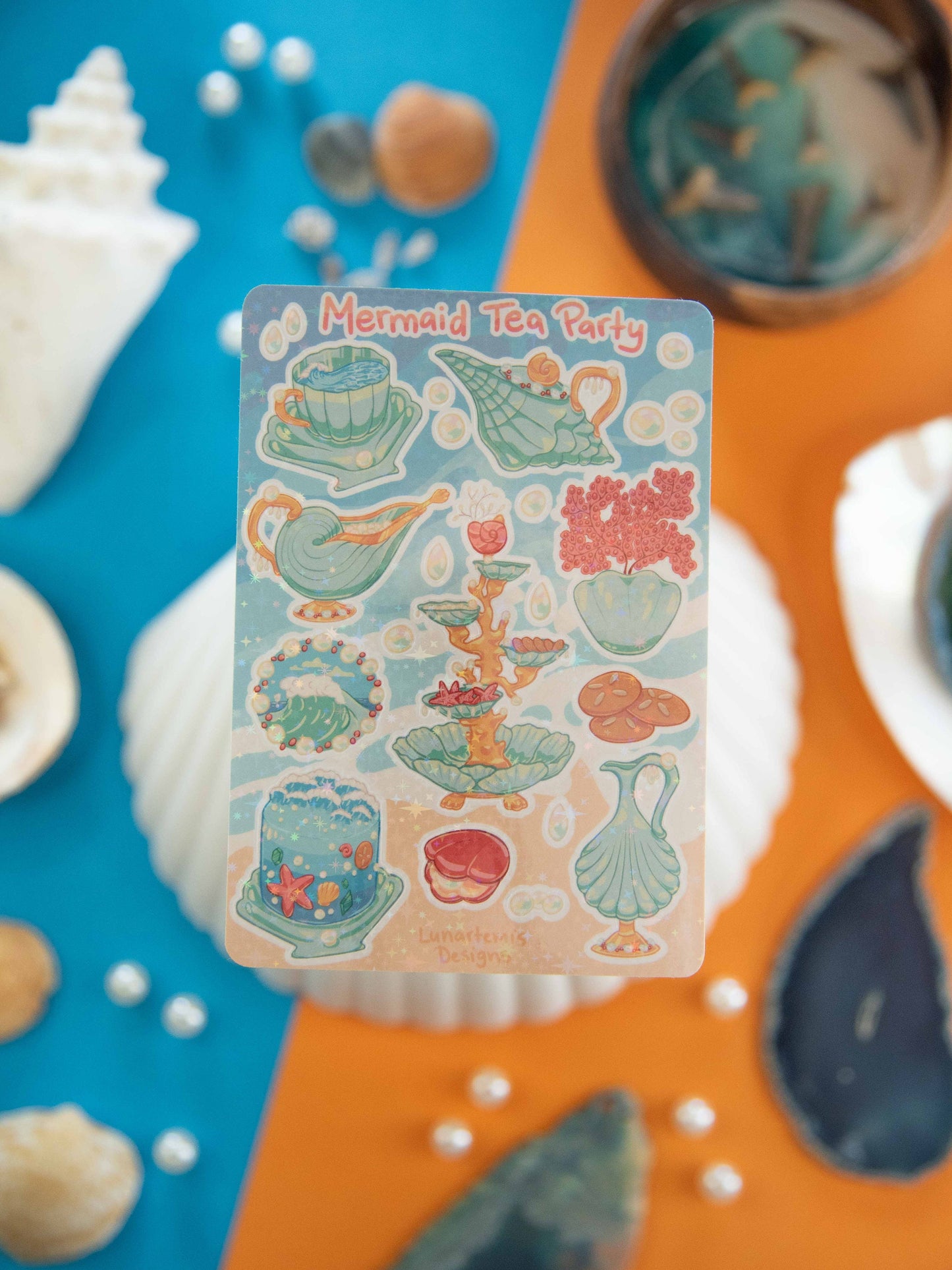 Mermaid Tea Party - Sticker Sheet