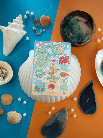 Mermaid Tea Party - Sticker Sheet