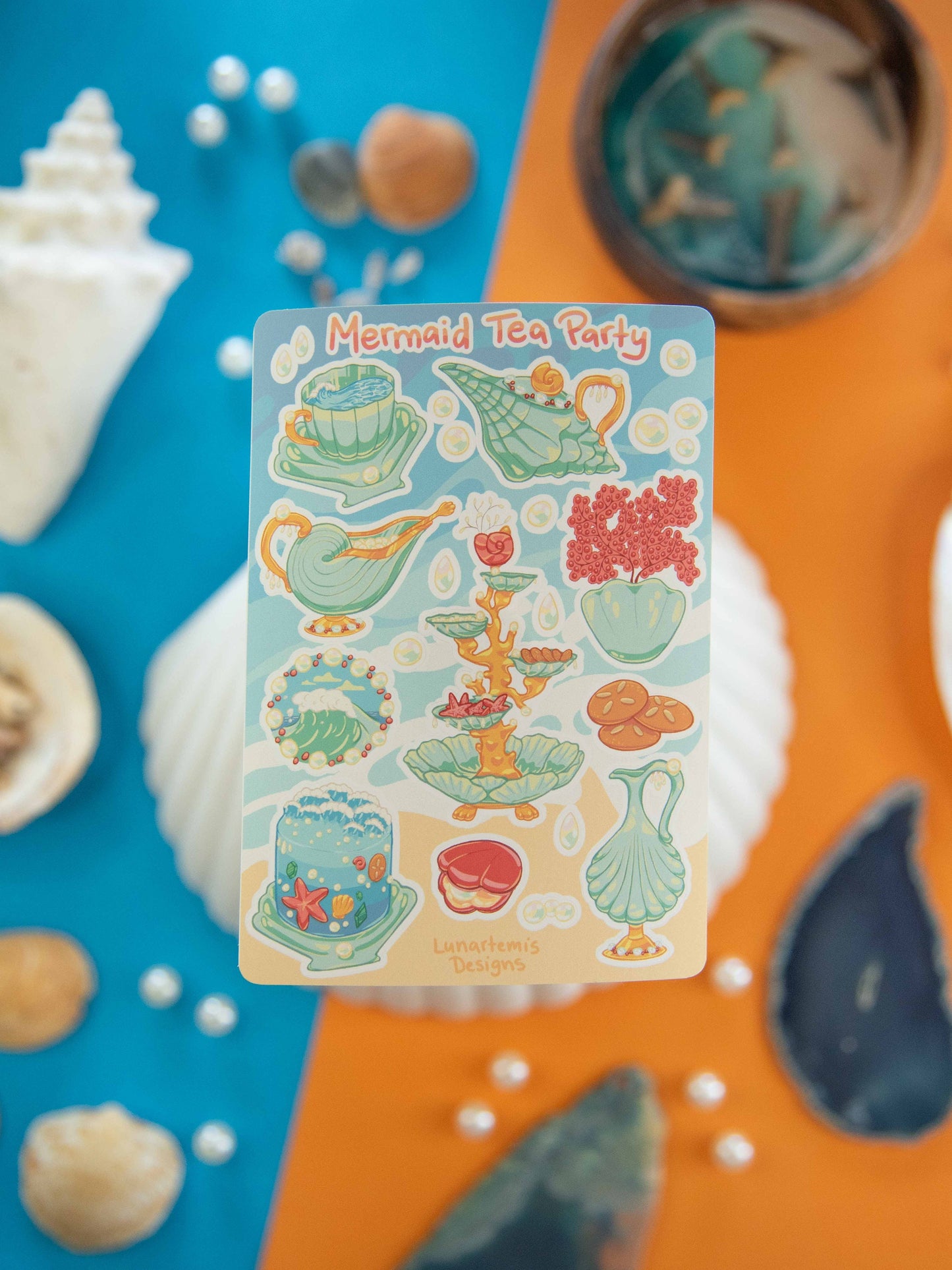 Mermaid Tea Party - Sticker Sheet