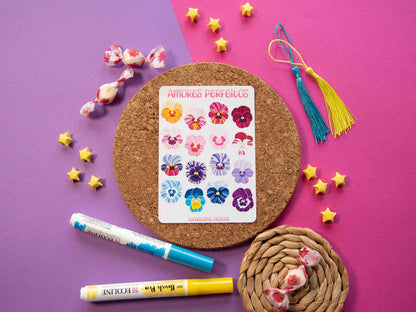 Pansies - Sticker Sheet