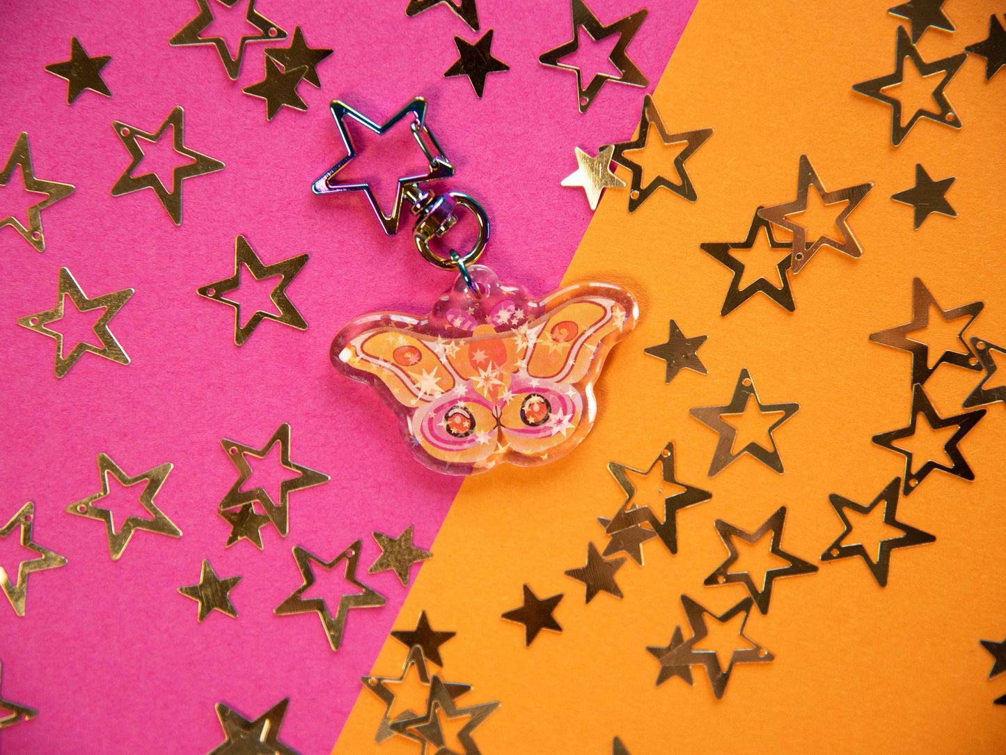 Madagascar Bullseye Moth - Acrylic Keychain